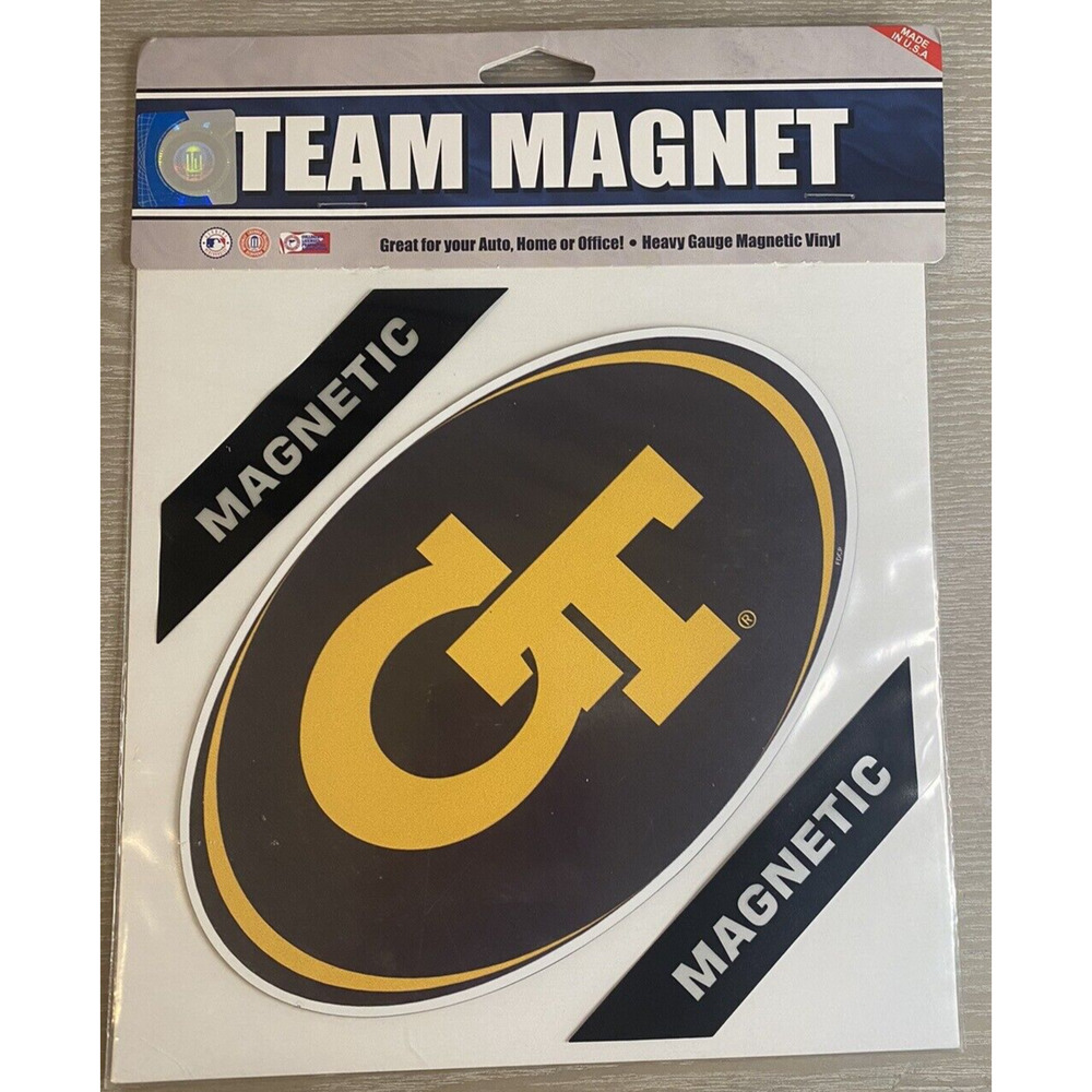 Georgia Tech‎ Yellow Jackets Magnet Heavy Gauge Vinyl Auto Magnet 8 inch NEW